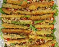Frittierter grüner Spargel